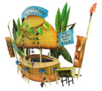 13"L Metal Lost Tiki Lounge Wall Art - Image 2