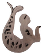 Mermaid Drawer Knob Right Facing Distressed Iron