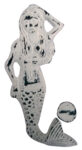 Mermaid Shaped Iron Door Knocker (Distressed White)