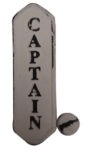 Captain Door Knocker Cast Iron with Distressed White Finish