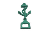 Anchor Shaped Handheld Bottle Opener Distressed Green