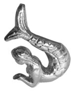 Left Mermaid Drawer Knob Iron Nickel Finish