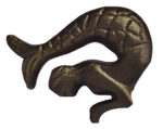 Left Mermaid Drawer Iron Knob Antique Brass Finish - Image 3