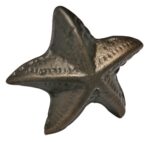 Starfish Shaped Drawer Knob Iron Antique Brass Finish