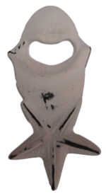 Star Handheld Bottle Opener Iron with Distressed White Finish