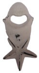 Star Handheld Bottle Opener Iron with Distressed White Finish