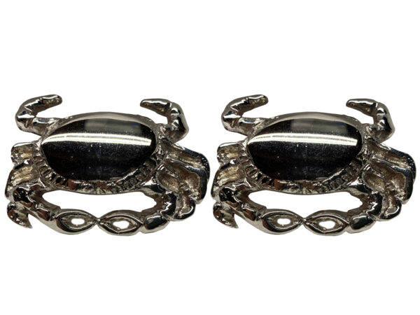 Chrome Sand Crab Cabinet/Drawer Knob, Set of 2