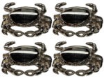 Chrome Sand Crab Cabinet/Drawer Knob, Set of 4