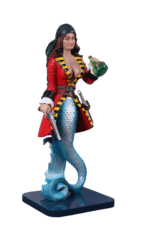 Sassea The Renegade Mermaid Pirate Sculpture 5ft Tall - Image 4