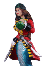 Sassea The Renegade Mermaid Pirate Sculpture 5ft Tall - Image 3